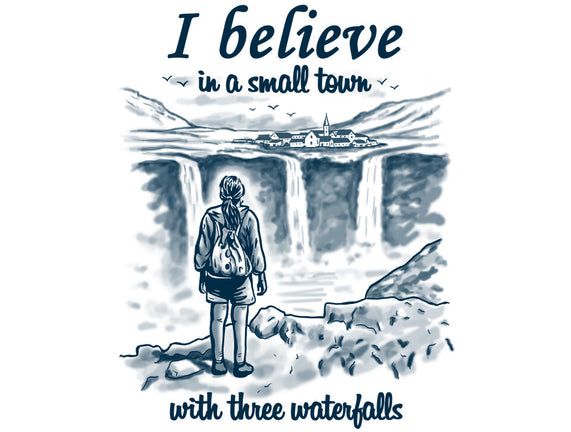 Small Town With Three Waterfalls