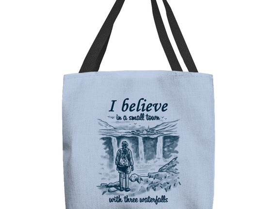 Small Town With Three Waterfalls