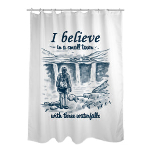 Small Town With Three Waterfalls