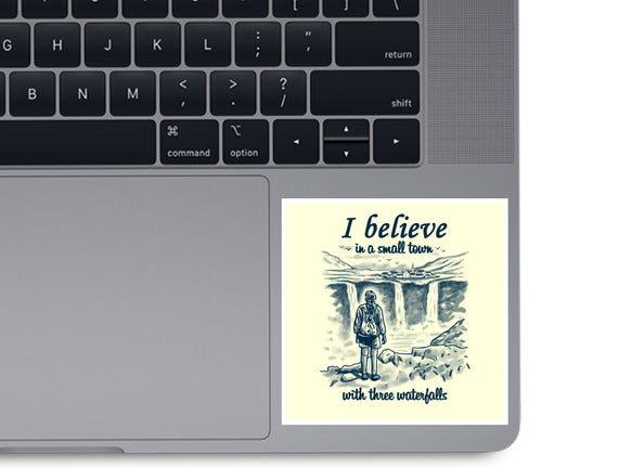 Small Town With Three Waterfalls