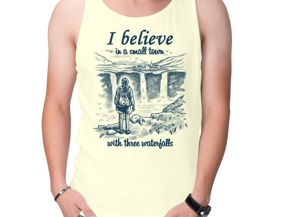 Small Town With Three Waterfalls