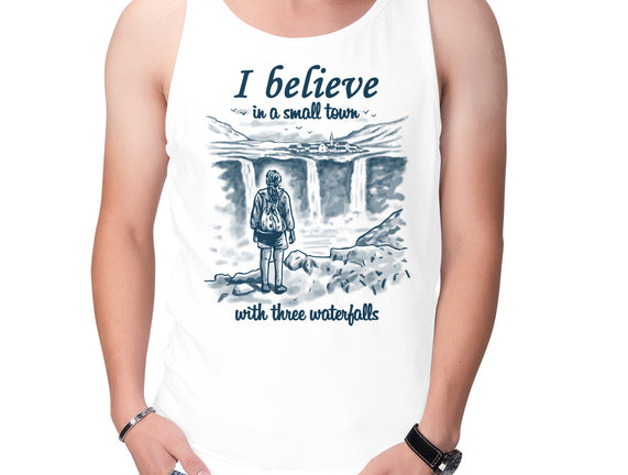 Small Town With Three Waterfalls