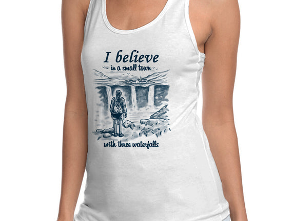 Small Town With Three Waterfalls