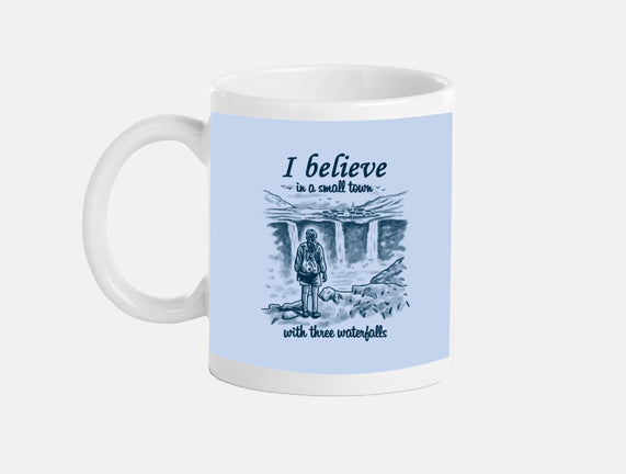 Small Town With Three Waterfalls