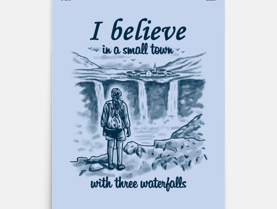 Small Town With Three Waterfalls