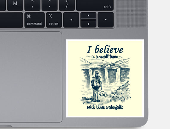 Small Town With Three Waterfalls