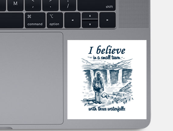 Small Town With Three Waterfalls