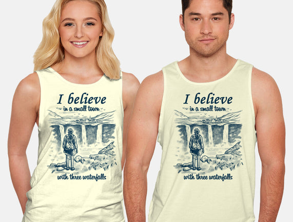 Small Town With Three Waterfalls