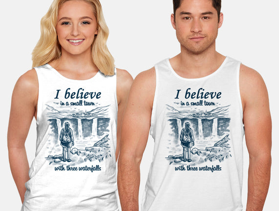 Small Town With Three Waterfalls