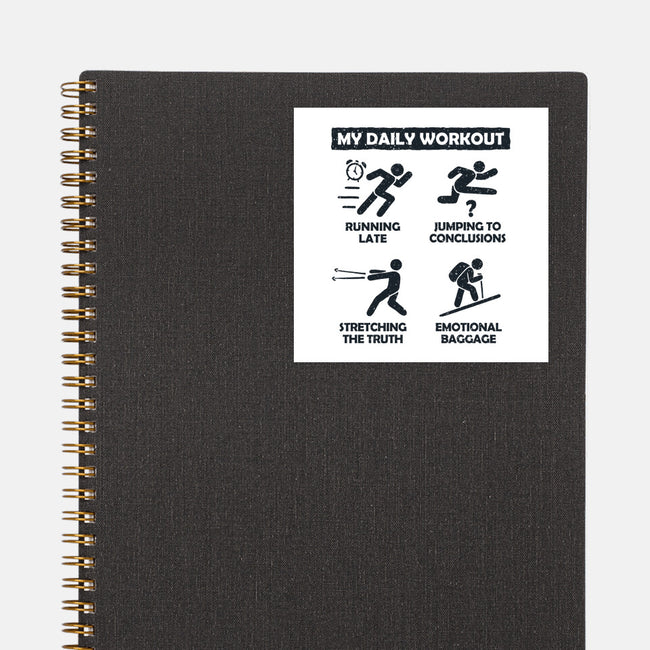 My Daily Workout-None-Glossy-Sticker-NMdesign