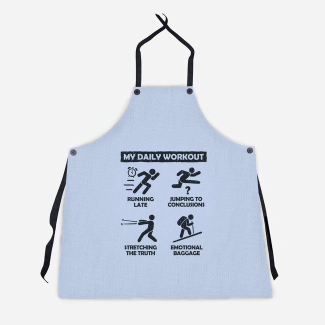My Daily Workout-Unisex-Kitchen-Apron-NMdesign