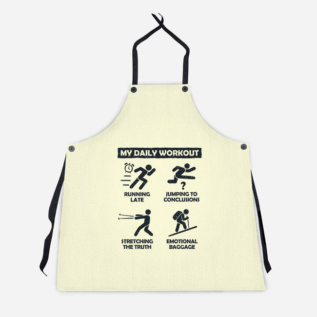 My Daily Workout-Unisex-Kitchen-Apron-NMdesign