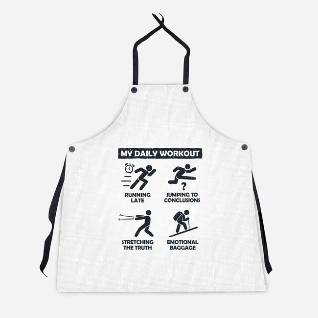 My Daily Workout-Unisex-Kitchen-Apron-NMdesign