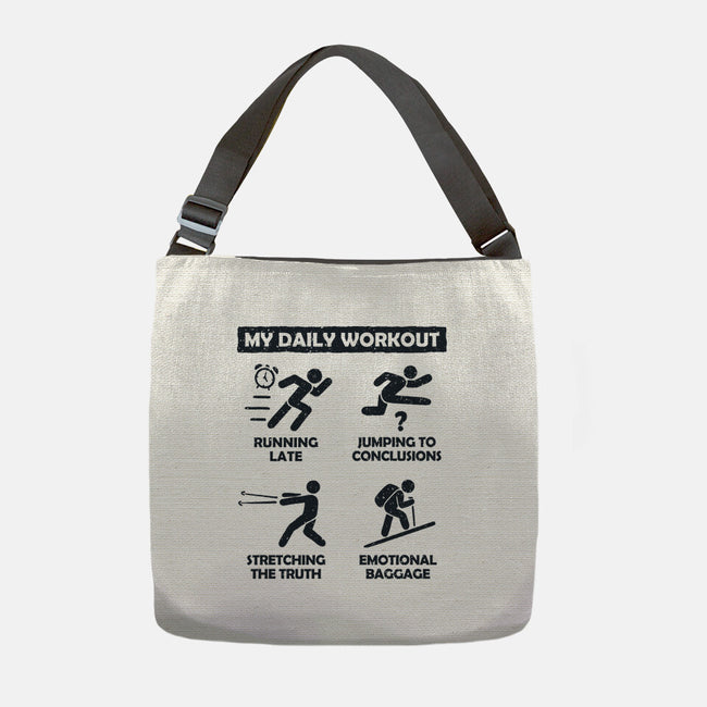 My Daily Workout-None-Adjustable Tote-Bag-NMdesign