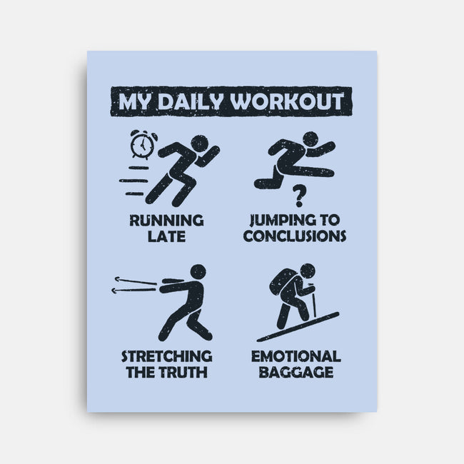 My Daily Workout-None-Stretched-Canvas-NMdesign