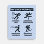 My Daily Workout-None-Stretched-Canvas-NMdesign