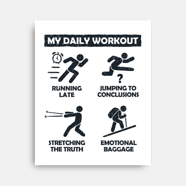 My Daily Workout-None-Stretched-Canvas-NMdesign