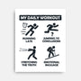 My Daily Workout-None-Stretched-Canvas-NMdesign