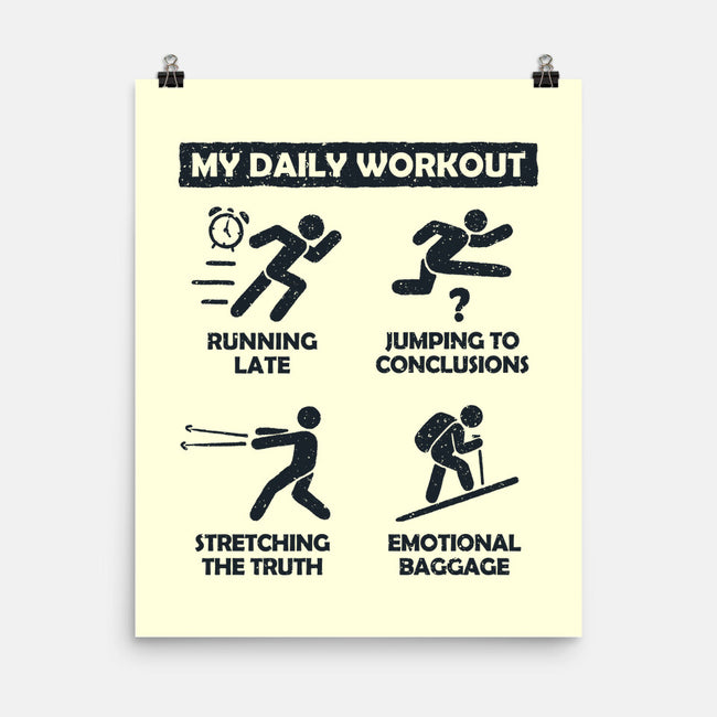 My Daily Workout-None-Matte-Poster-NMdesign