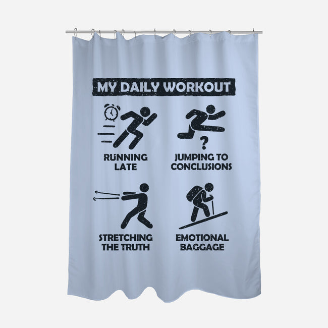 My Daily Workout-None-Polyester-Shower Curtain-NMdesign