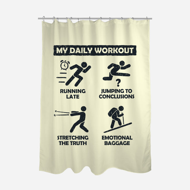 My Daily Workout-None-Polyester-Shower Curtain-NMdesign