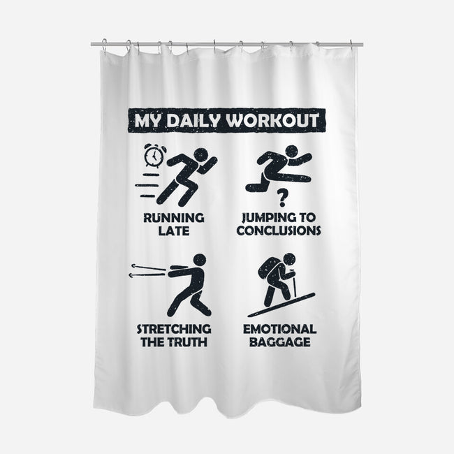 My Daily Workout-None-Polyester-Shower Curtain-NMdesign