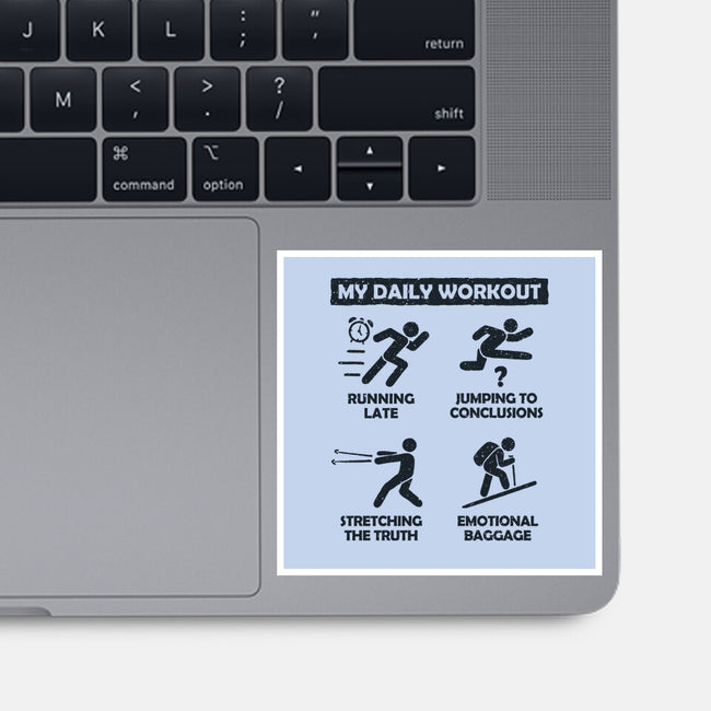My Daily Workout-None-Glossy-Sticker-NMdesign