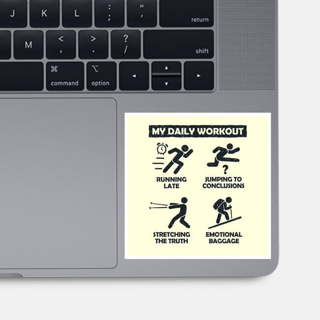 My Daily Workout-None-Glossy-Sticker-NMdesign