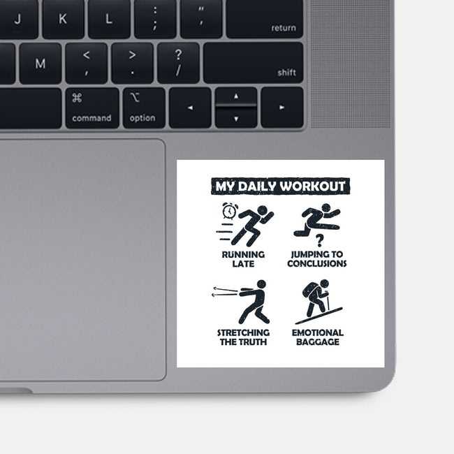 My Daily Workout-None-Glossy-Sticker-NMdesign
