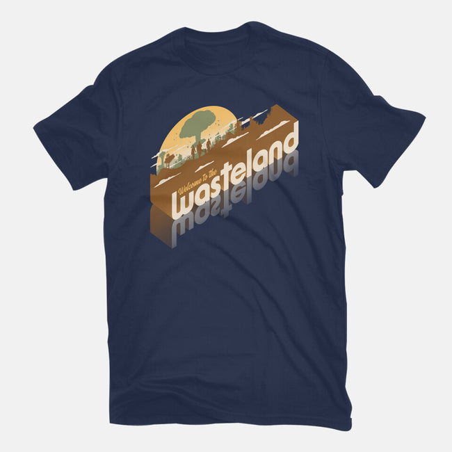 Sunset Wasteland-Womens-Fitted-Tee-Getsousa!