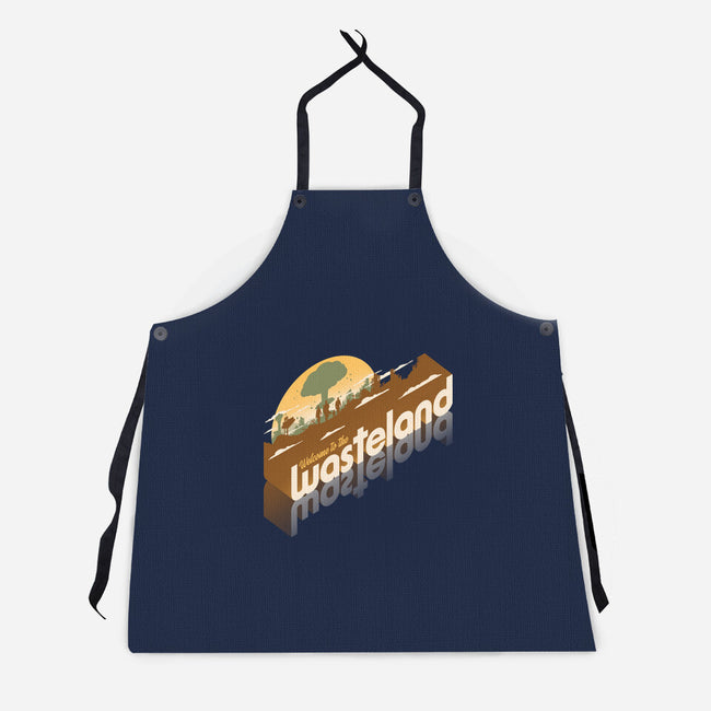 Sunset Wasteland-Unisex-Kitchen-Apron-Getsousa!