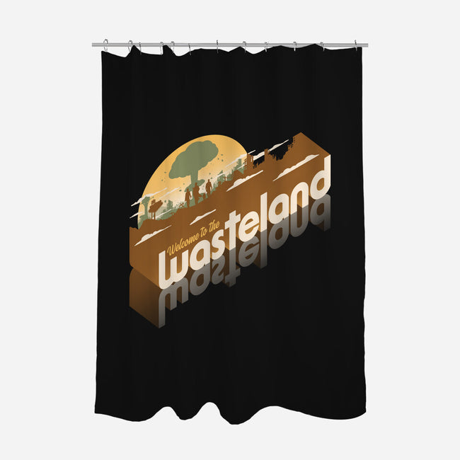 Sunset Wasteland-None-Polyester-Shower Curtain-Getsousa!