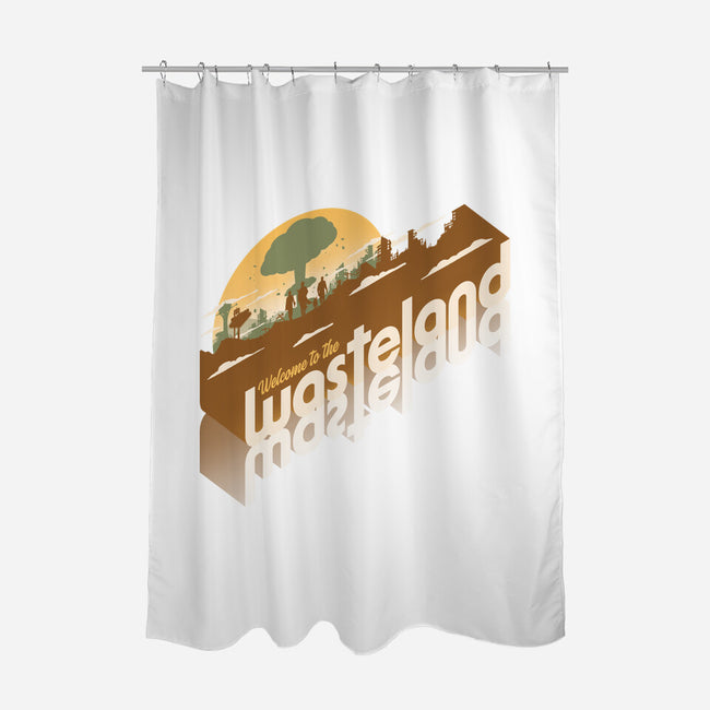 Sunset Wasteland-None-Polyester-Shower Curtain-Getsousa!