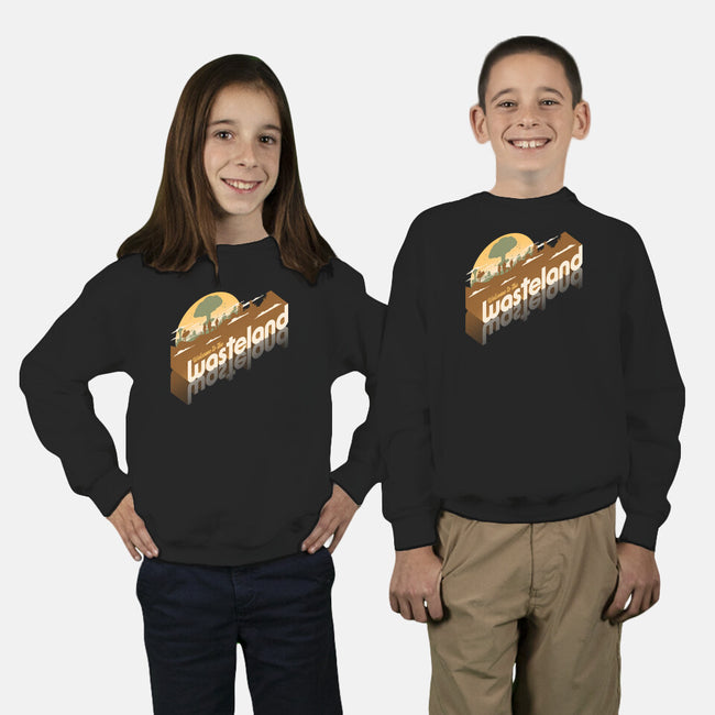 Sunset Wasteland-Youth-Crew Neck-Sweatshirt-Getsousa!