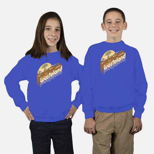 Sunset Wasteland-Youth-Crew Neck-Sweatshirt-Getsousa!