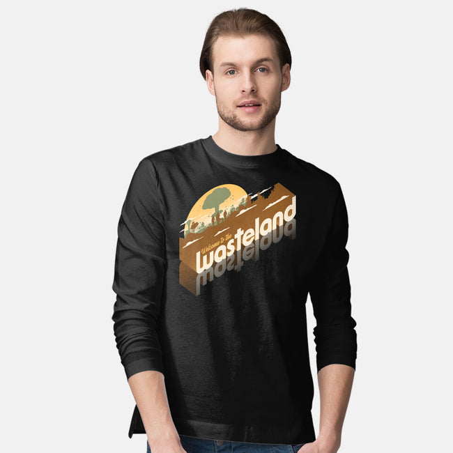 Sunset Wasteland-Mens-Long Sleeved-Tee-Getsousa!