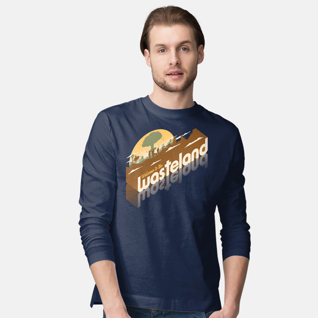 Sunset Wasteland-Mens-Long Sleeved-Tee-Getsousa!