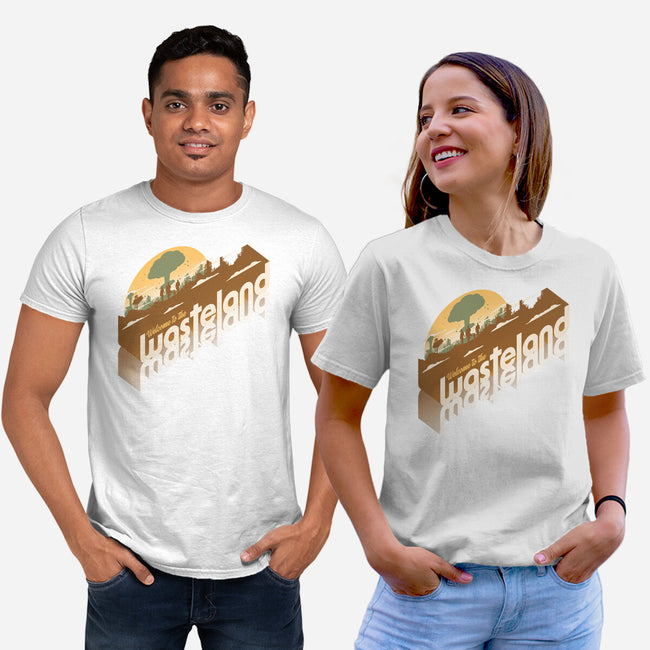 Sunset Wasteland-Unisex-Basic-Tee-Getsousa!