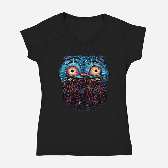 Boys From The Underworld-Womens-V-Neck-Tee-glitchygorilla