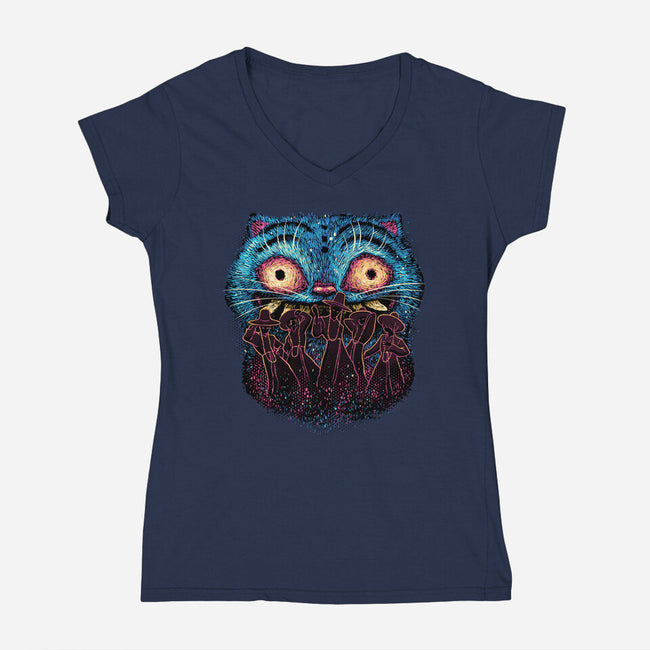 Boys From The Underworld-Womens-V-Neck-Tee-glitchygorilla