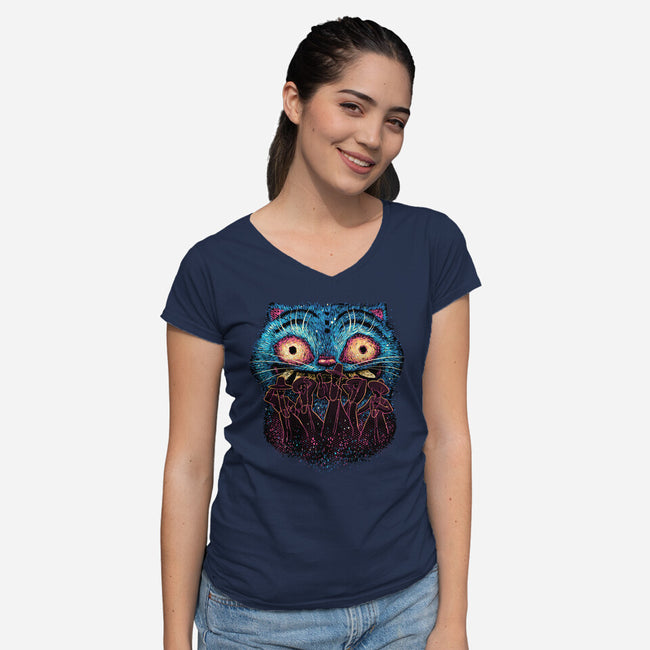 Boys From The Underworld-Womens-V-Neck-Tee-glitchygorilla