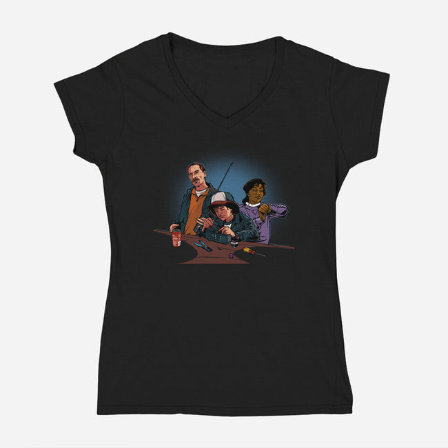 Stranger Science-Womens-V-Neck-Tee-AndreusD