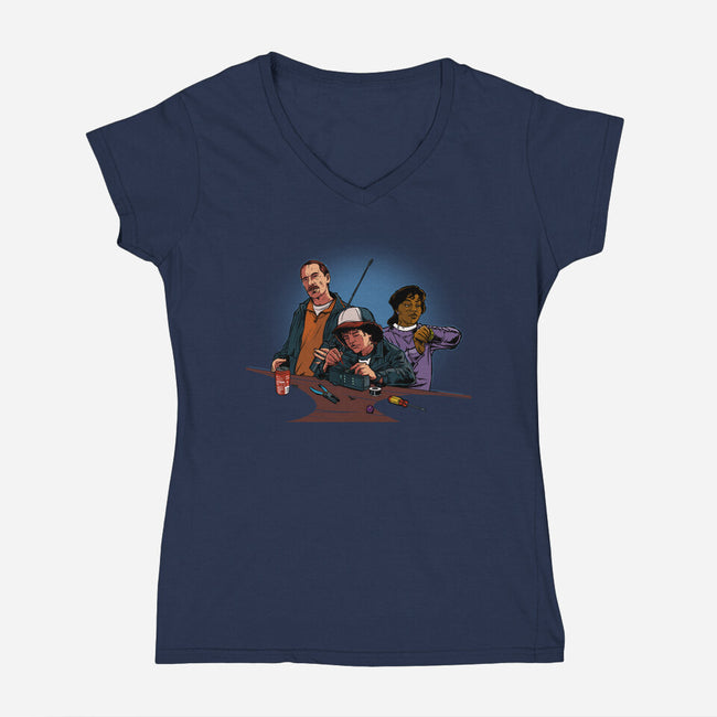 Stranger Science-Womens-V-Neck-Tee-AndreusD