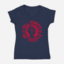 All Power-Womens-V-Neck-Tee-teesgeex