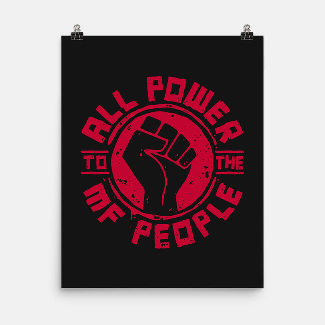All Power-None-Matte-Poster-teesgeex