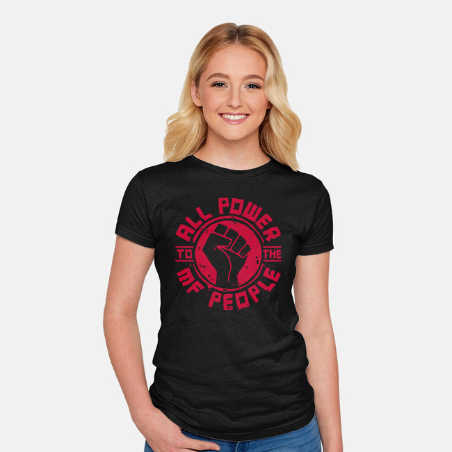 All Power-Womens-Fitted-Tee-teesgeex