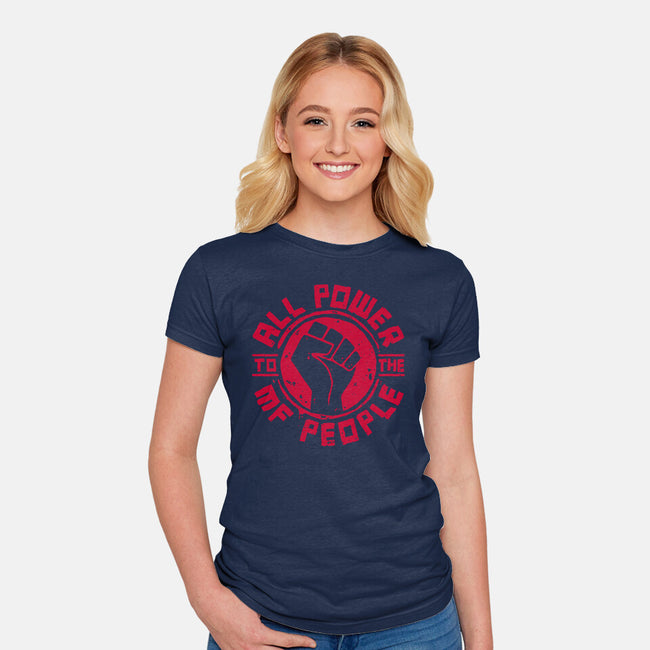 All Power-Womens-Fitted-Tee-teesgeex