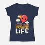 Enjoy Your Mediocre Life-Womens-V-Neck-Tee-NemiMakeit