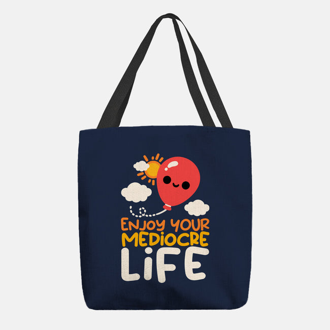 Enjoy Your Mediocre Life-None-Basic Tote-Bag-NemiMakeit