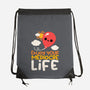 Enjoy Your Mediocre Life-None-Drawstring-Bag-NemiMakeit